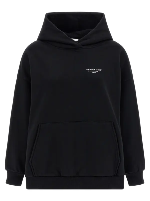 Logo print hoodie GIVENCHY White/Black