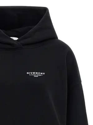 Logo print hoodie Woman GIVENCHY White/Black