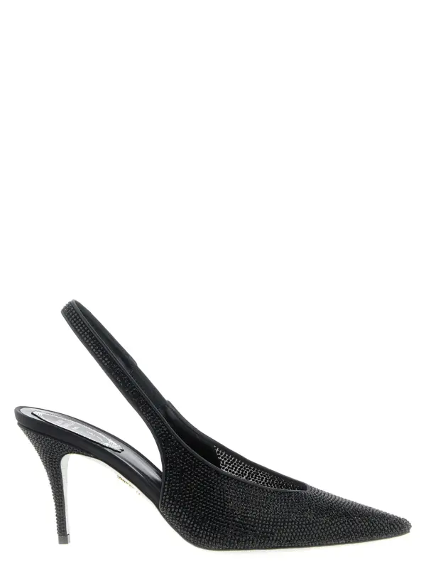 'Jinny' slingback RENÉ CAOVILLA Black