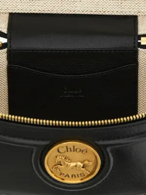 'Horse Medal' crossbody bag 100% buffalo leather CHLOÉ Black