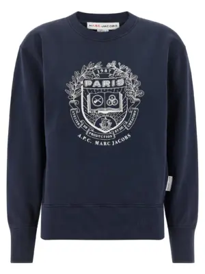 'Paris' APC capsule sweatshirt for Marc Jacobs A.P.C. Blue