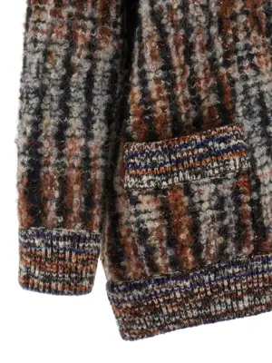 Bouclé wool cardigan 40% wo