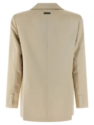 Satin blazer E0119707556041 PESERICO Beige