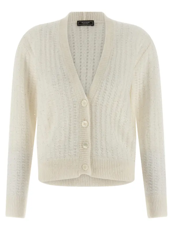 Tricot cardigan PESERICO White