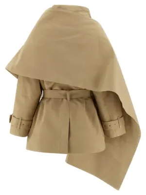 'Mini Scarfcoat' coat ESWW251052SDSD ENTIRE STUDIOS Beige
