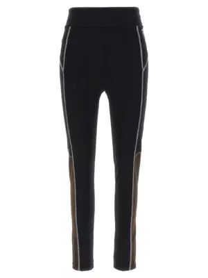 'Color Block' leggings FENDI Black