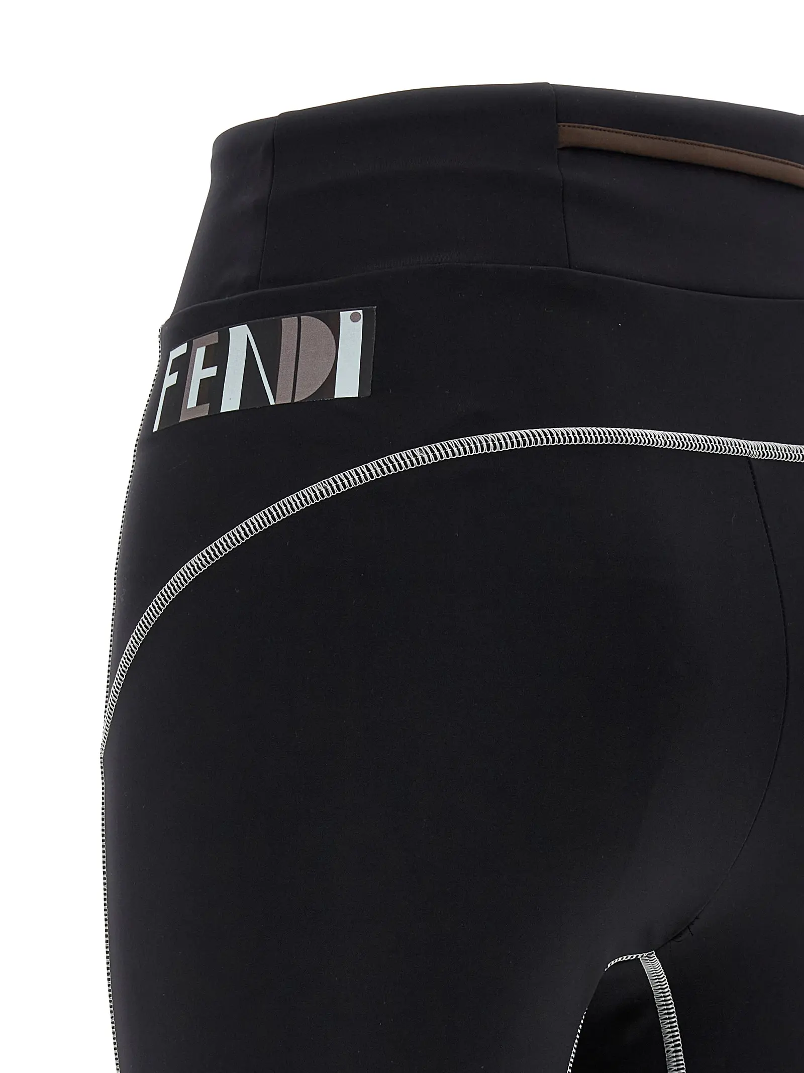 Легінси Color Block Fendi Чорні 4 'Color Block' leggings 74% polyamide