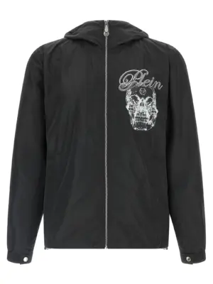 'Glass Skull' anorak PHILIPP PLEIN Black