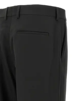 Gabardine trousers 100% virgin wool FENDI Black