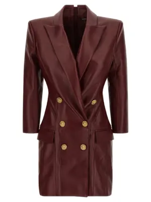 Blazer dress BALMAIN Bordeaux