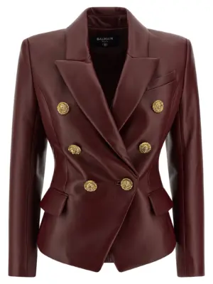 '6 Bottoni' blazer BALMAIN Bordeaux
