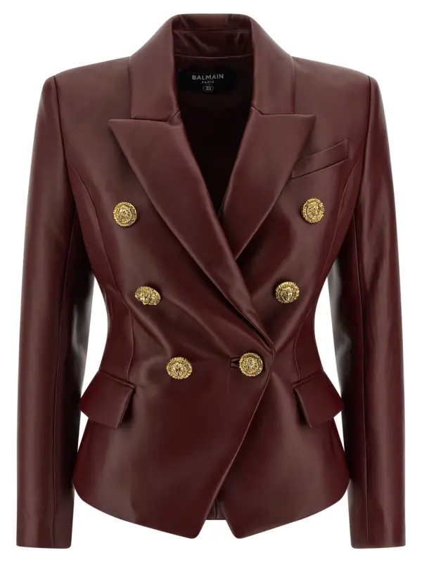 '6 Bottoni' blazer BALMAIN Bordeaux