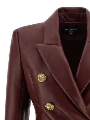 '6 Bottoni' blazer Woman BALMAIN Bordeaux