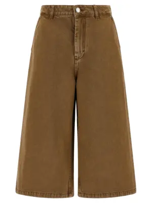 Denim bermuda shorts AMI PARIS Brown