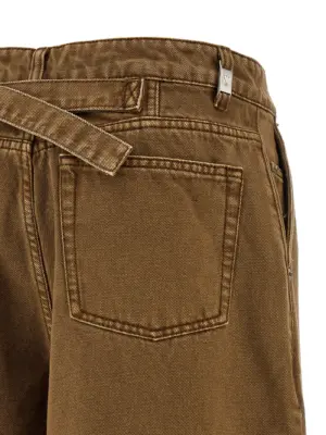 Denim bermuda shorts 100% cotton AMI PARIS Brown