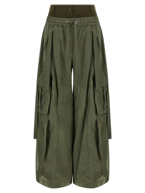 Double layer cargo pants DOLCE & GABBANA Green