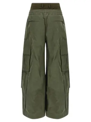 Double layer cargo pants FTDGXTHUMS8N3644 DOLCE & GABBANA Green