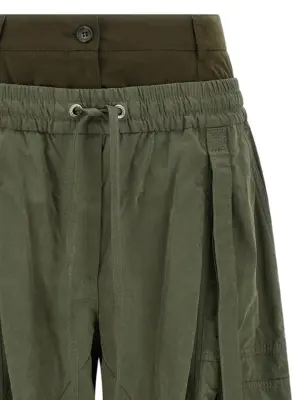 Double layer cargo pants Woman DOLCE & GABBANA Green