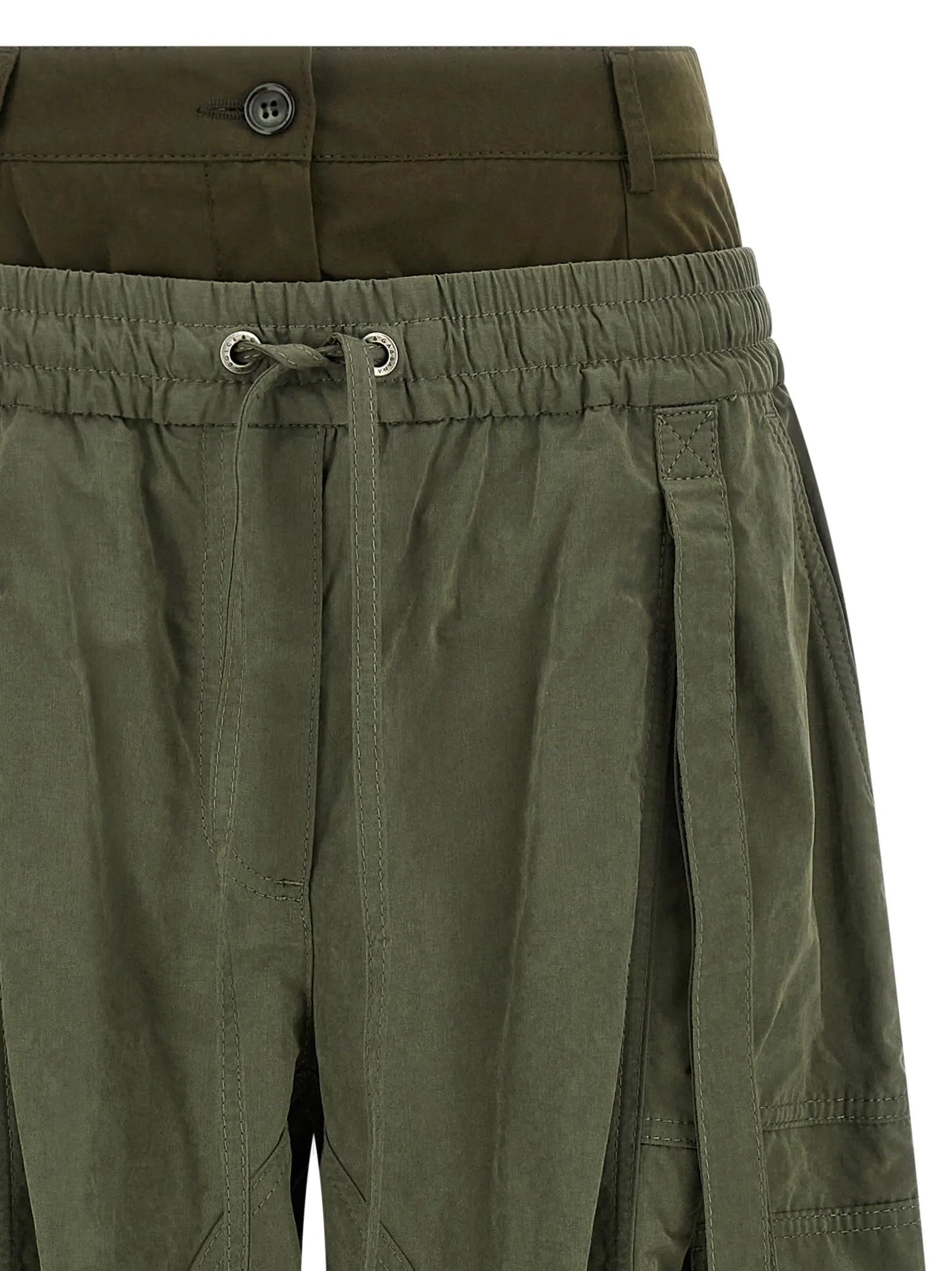 Штани Double layer cargo Dolce Gabbana Зелені 3 Double layer cargo pants Woman DOLCE & GABBANA Green