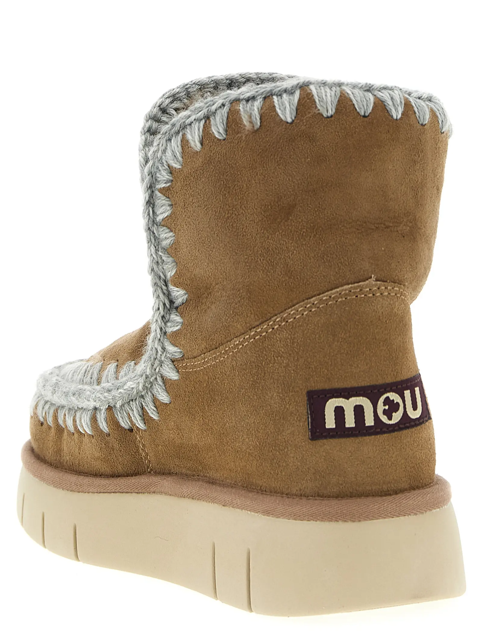 Черевики Eskimo 18 Bounce suede Mou Бежеві 3 'Eskimo 18 Bounce suede' ankle boots Woman MOU Beige
