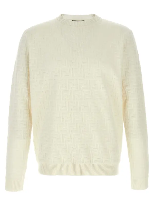 'Zucca' sweater FENDI White