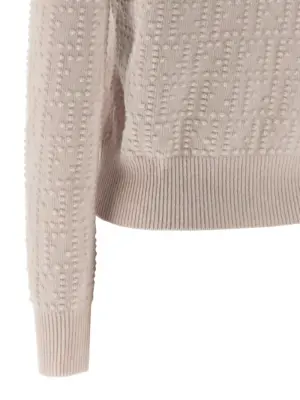 'Pon Pon' sweater 70% wool 30% cachemire FENDI Pink