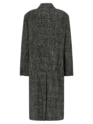 Bouclé wool coat G050LTFMZAQS8030 DOLCE & GABBANA White/Black