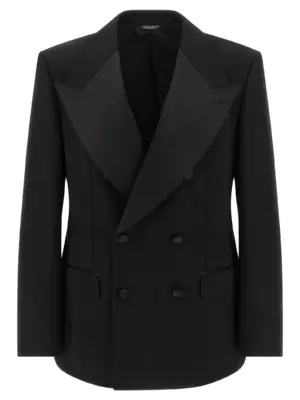 Tailored double-breasted blazer DOLCE & GABBANA Black