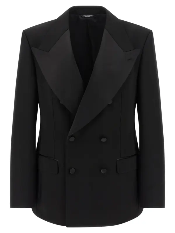 Tailored double-breasted blazer DOLCE & GABBANA Black
