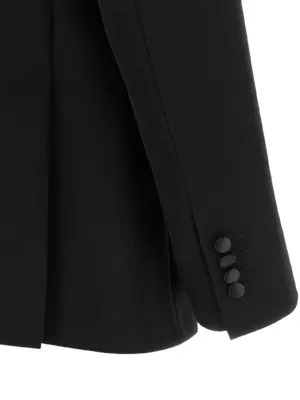 Tailored double-breasted blazer 3% PL 12% SE 85% WV DOLCE & GABBANA Black