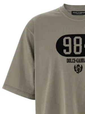 Flocked print T-shirt Man DOLCE & GABBANA Gray