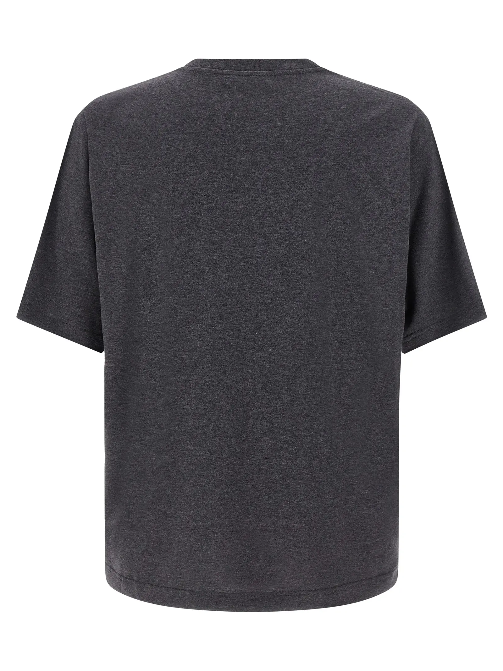 Футболка Flocked Print Dolce Gabbana Сіра 2 Flocked print T-shirt G8PN9TG7PLQS8292 DOLCE & GABBANA Gray