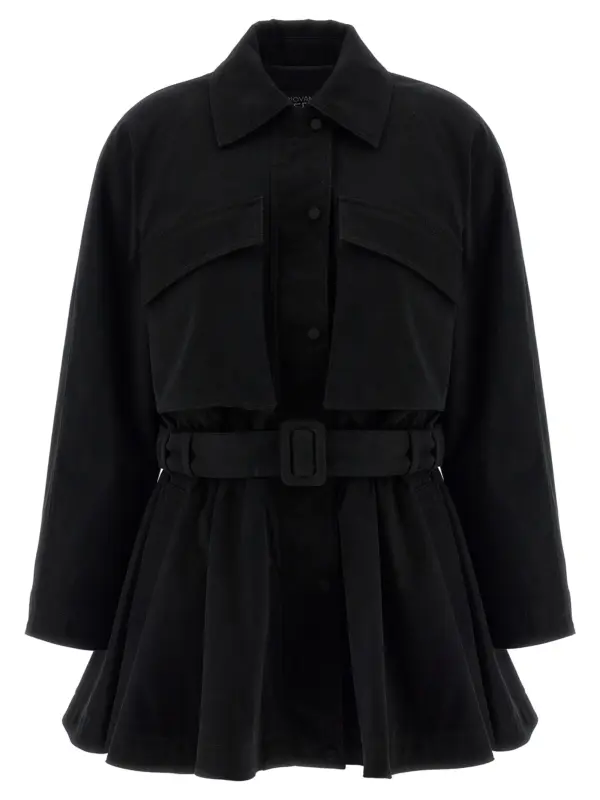 Belted dress GIOVANNI BEDIN Black