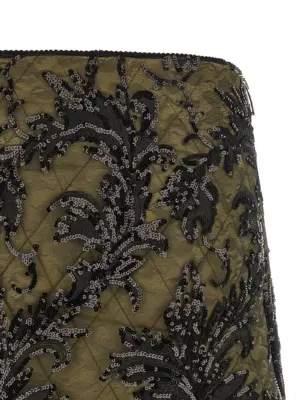 'Giulia' skirt 100% polyester LE TWINS Green