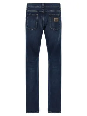 Logo plaque jeans GY07CDG8OE8S9001 DOLCE & GABBANA Blue