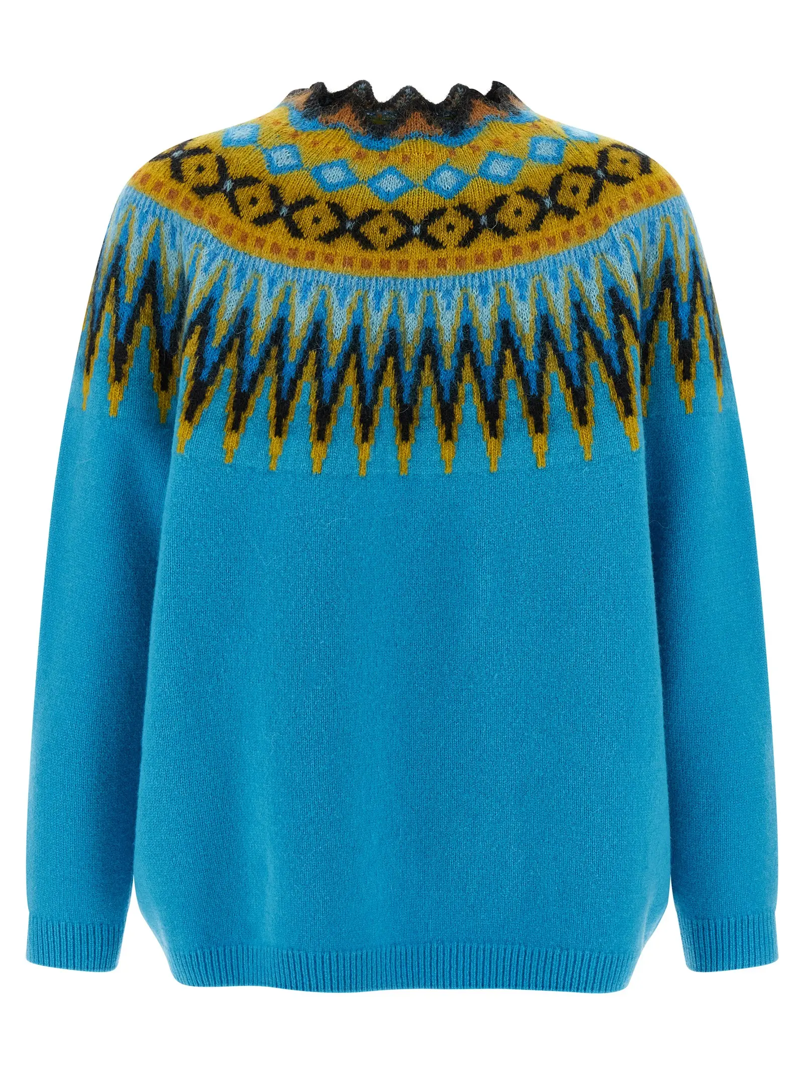 Светр Jacquard Pattern Loewe Блакитний 2 Jacquard pattern sweater H526Y14KLJ4985 LOEWE Light Blue