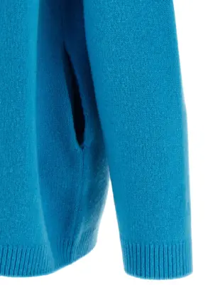 Jacquard pattern sweater 83% wool 12% mohair wool 5% polyamide LOEWE Light Blue