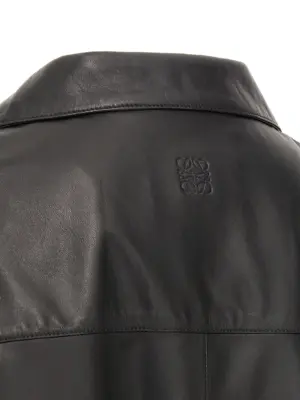 Nappa leather shirt 100% lamb leather (Ovis aries) LOEWE Black