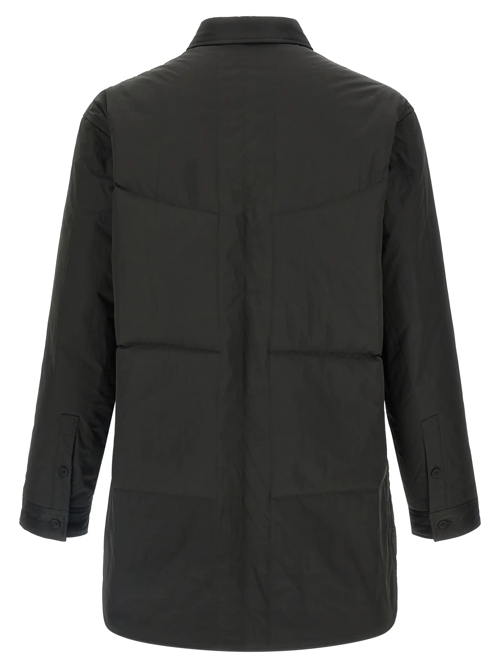 Сорочка утеплена Padded Yohji Yamamoto Чорна 2 Padded overshirt HLB41909BLACK1 YOHJI YAMAMOTO Black