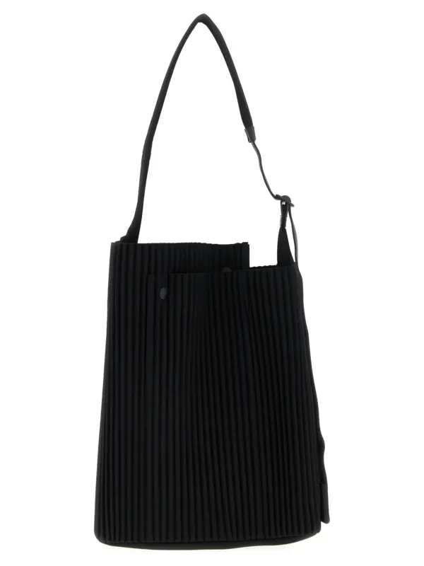'Utility' medium shoulder bag HOMME PLISSE' ISSEY MIYAKE Black