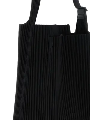'Utility' medium shoulder bag Man HOMME PLISSE' ISSEY MIYAKE Black