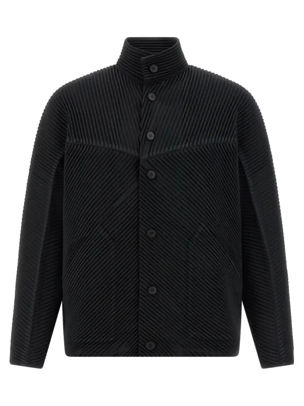 'Monthly Colors: September' jacket HOMME PLISSE' ISSEY MIYAKE Black