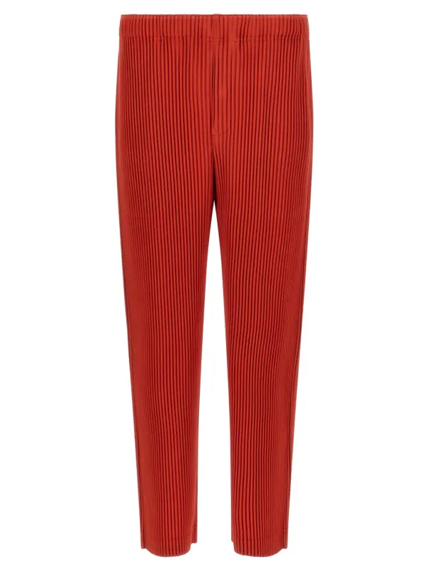 'Monthly Colors: September' pants HOMME PLISSE' ISSEY MIYAKE Red