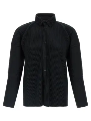 'Monthly Colors: October' shirt HOMME PLISSE' ISSEY MIYAKE Black