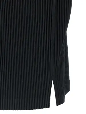 'Monthly Colors: October' shirt 100% polyester HOMME PLISSE' ISSEY MIYAKE Black