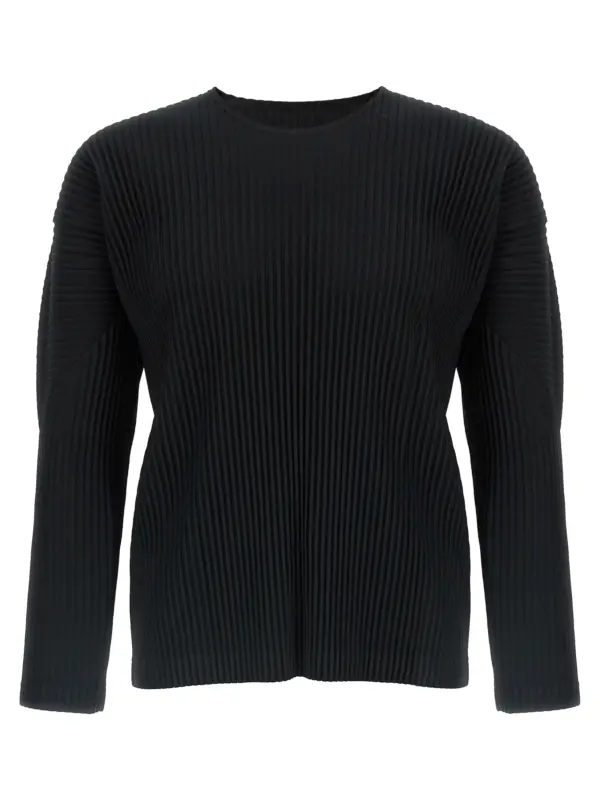 'Basics' T-shirt HOMME PLISSE' ISSEY MIYAKE Black