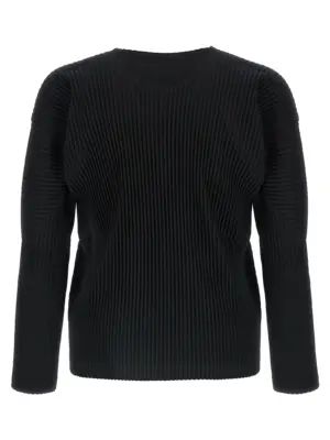 'Basics' T-shirt HP59JK52115 HOMME PLISSE' ISSEY MIYAKE Black