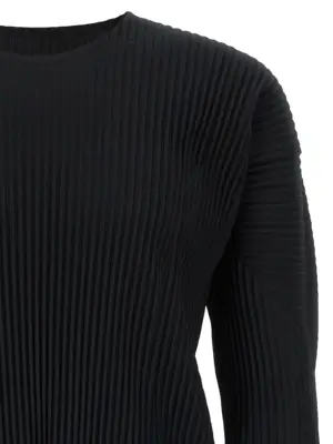 'Basics' T-shirt Man HOMME PLISSE' ISSEY MIYAKE Black