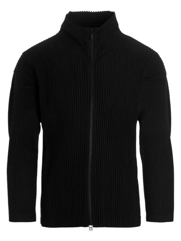 'Basics' cardigan HOMME PLISSE' ISSEY MIYAKE Black