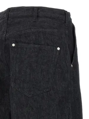 Wide leg jeans 100% cotton COMME DES GARҪONS HOMME Blue